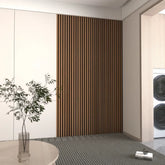 94" L x 24" W Acoustic Wood Wall Panelling, Decorative Soundproof Panels for Walls and Ceilings, 3D Slat Wood Wall Panels (1 PC)