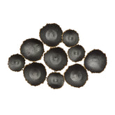 Black Metal Contemporary Wall Decor 23 X 26 X 2