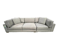 NOA Coastal 3-Piece Modular Sofa (Grey)