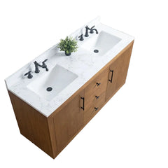 Freestanding double vanity unit