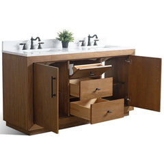 Freestanding double vanity unit