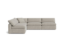 Movie Nigh 5-Piece Sectional-Grey