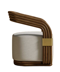 Curved Lounge Chair - Alessund