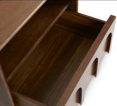 Prime Nightstand 1 drawer Walnut (Minor damage)