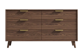 Walnut Wide Dresser - Asher