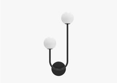 2 Light Sconce Black Finish