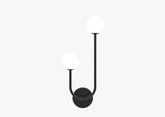 2 Light Sconce Black Finish