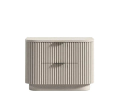 Alabaster Matte Lacquer-Nightstand