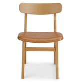 Tan Leather dining chair
