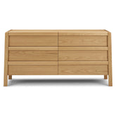 6-Drawer Double Dresser - Oak