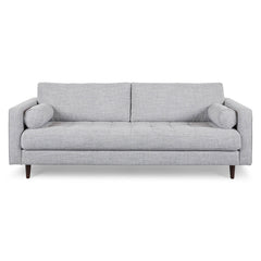 88" Tufted Sofa - Stone Gray