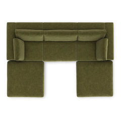 Modular U Sectional - Green