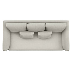 Clover Ivory Fabric Couch(Minor Damage)