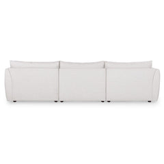 131.5" Modular Sofa - Silver Ivory
