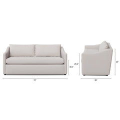 72" Loveseat - Napa White