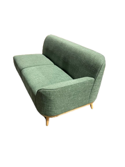 Loveseat green olive right arm