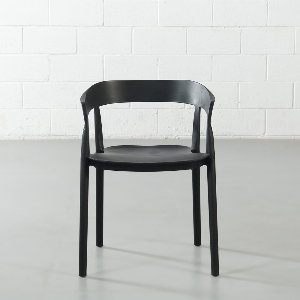 Black Arm Chair - Mills