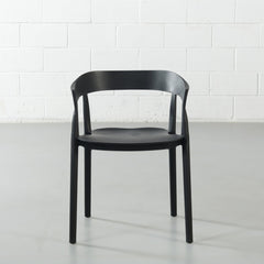 Black Arm Chair - Mills