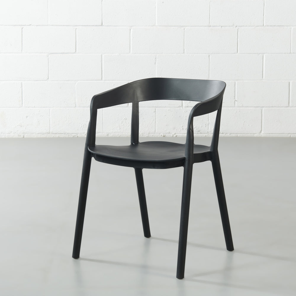 Black Arm Chair - Mills