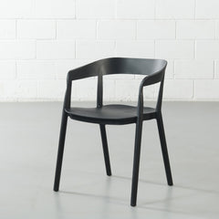 Black Arm Chair - Mills
