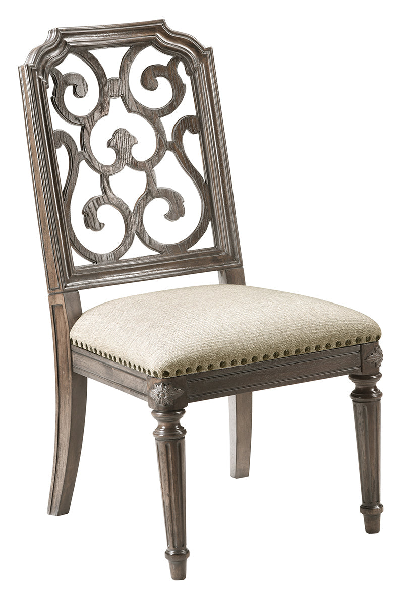 Vintage Salvage Tristan back Chair in Walnut