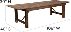Rustic Solid Dining Table