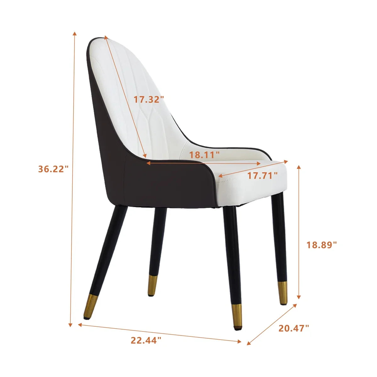 Azelene Leather Side Chair (Set of 2)