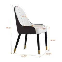 Azelene Leather Side Chair (Set of 2)