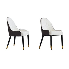 Azelene Leather Side Chair (Set of 2)