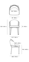 Angel Dining Chair - Trento Jet Black