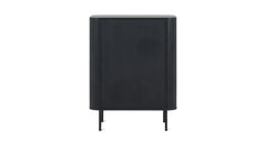 Edge Bar cabinet black oak (minor damage)