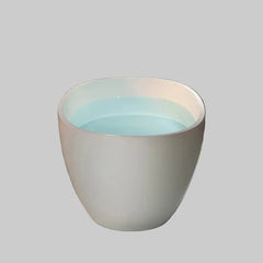 55" Freestanding Resin Bathtub with Overflow