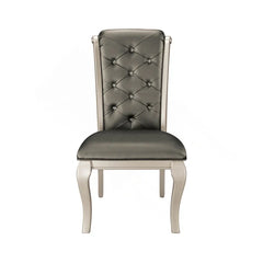 Button-Tufted Upholstered Dining Chair - Set of 2
