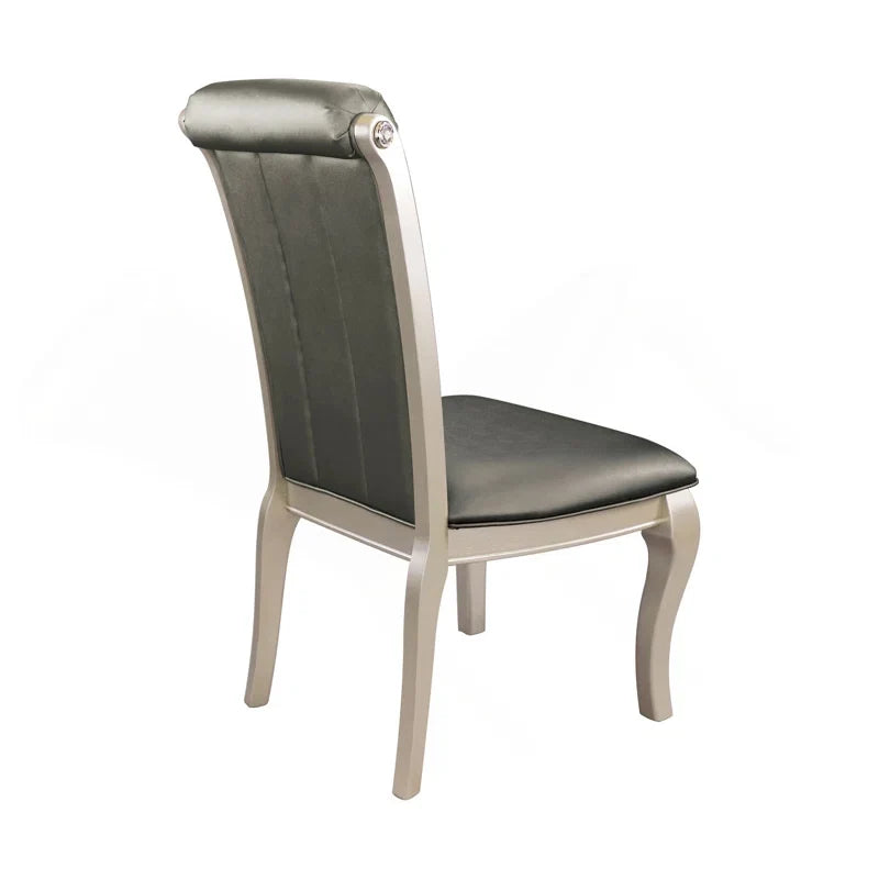 Button-Tufted Upholstered Dining Chair - Set of 2