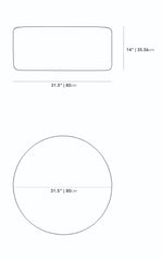 Round Ottoman Helium Cloud