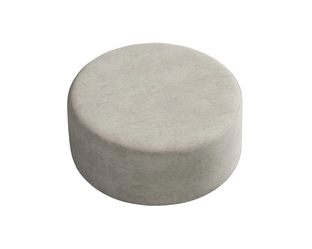Round Ottoman Helium Cloud