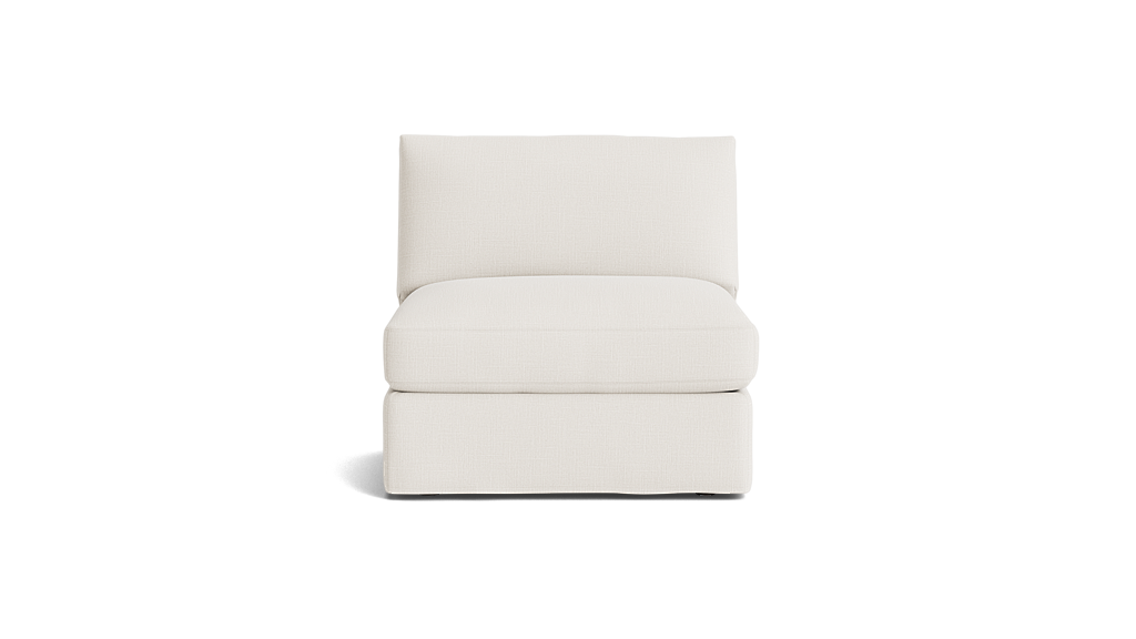 Cream Linen - Armless Chair