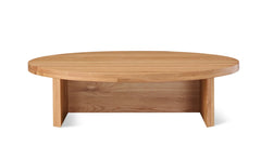 Coffee table round oak