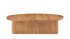 Coffee table round oak