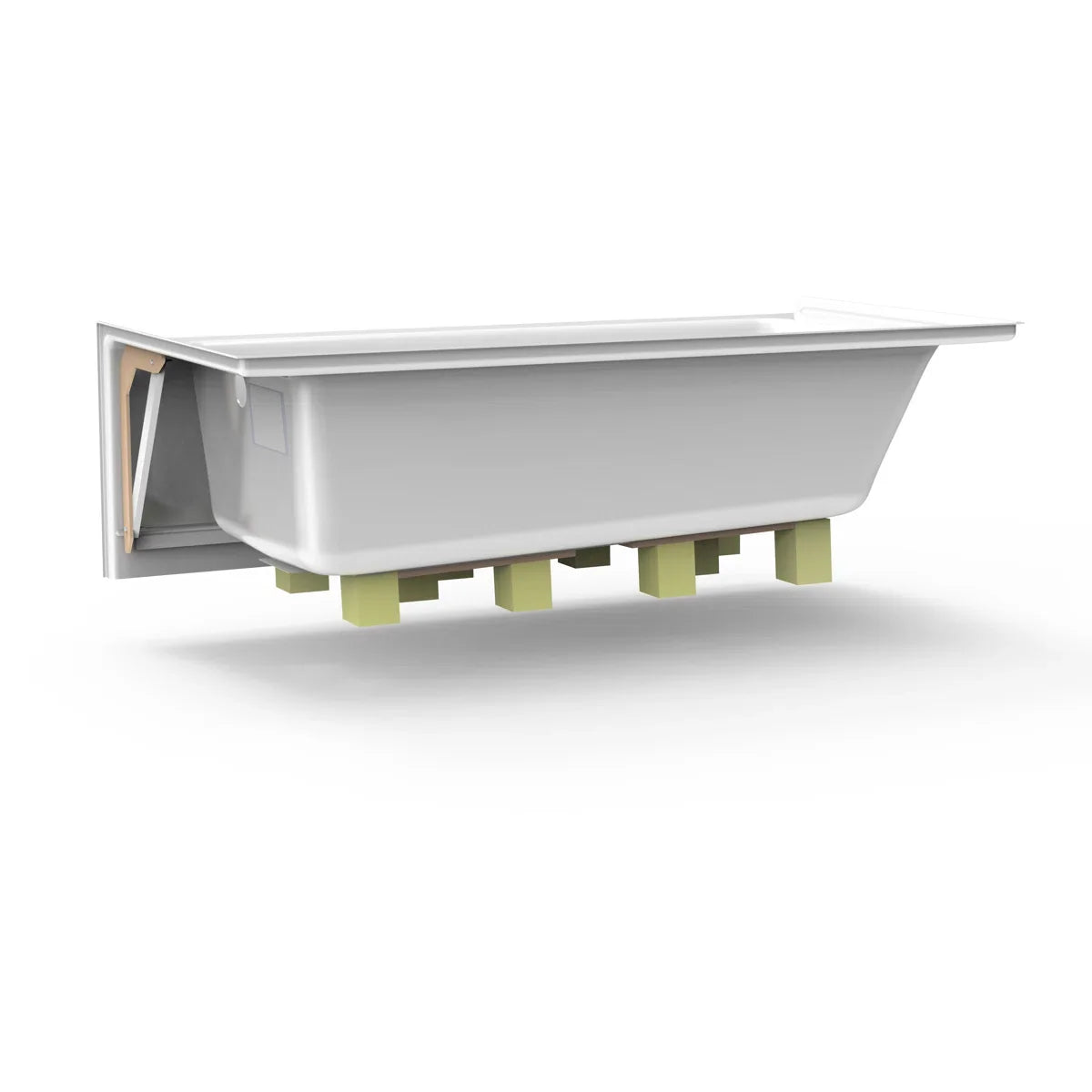 60" x 32" Drop In Air Acrylic Bathtub