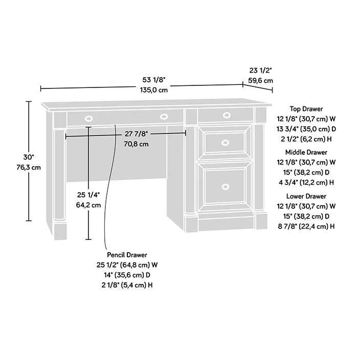 Cherry Finish Computer Desk