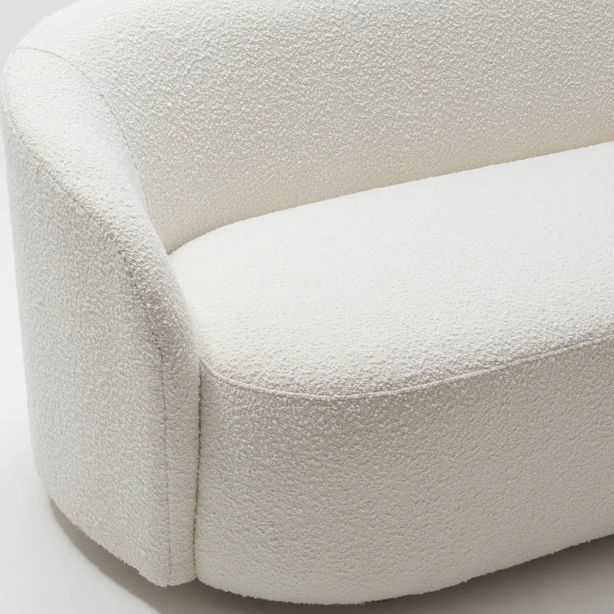 68" Wide Boucle Upholstered Loveseat Sofa