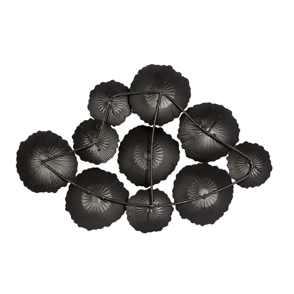Black Metal Contemporary Wall Decor 23 X 26 X 2