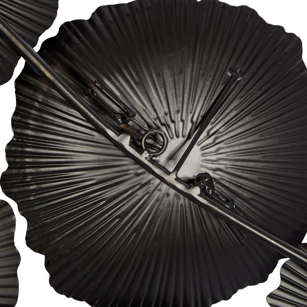 Black Metal Contemporary Wall Decor 23 X 26 X 2