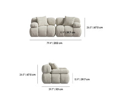 Carbon Black 2-piece sectional