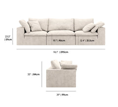 Helium Cloud - Three Seater Sofa