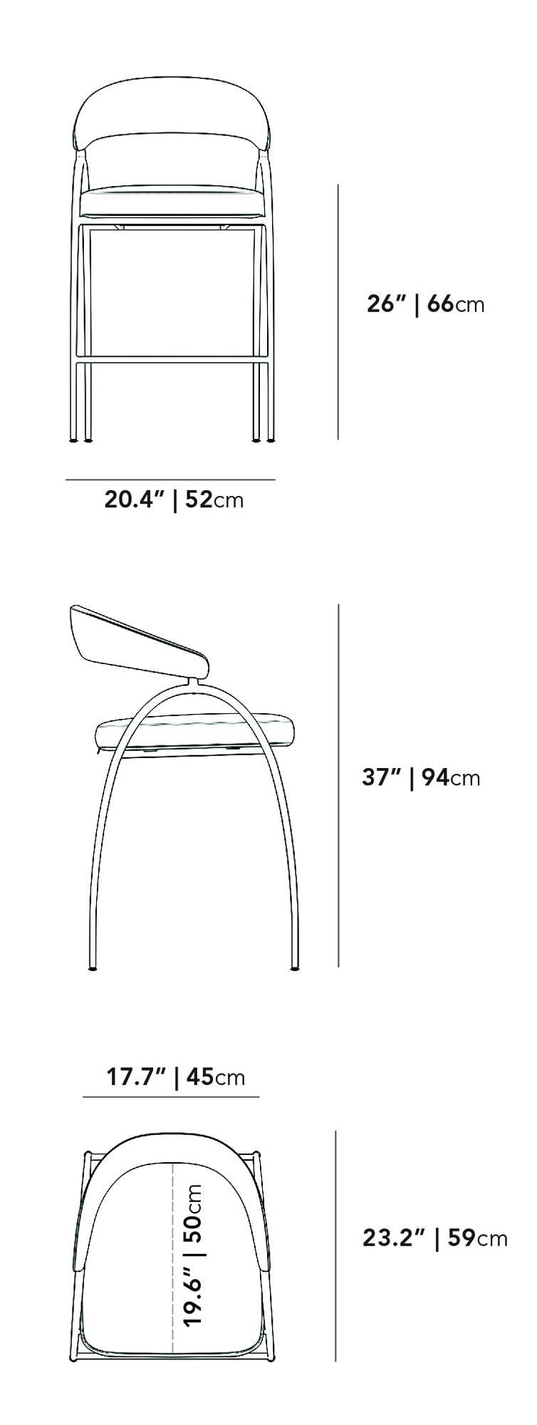 Latte - Counter Stool