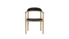 Arm black dining  chair
