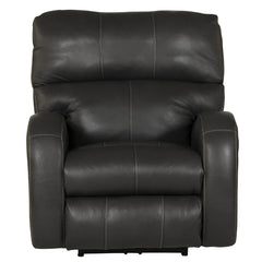 Friese Light Grey Leather Recliner
