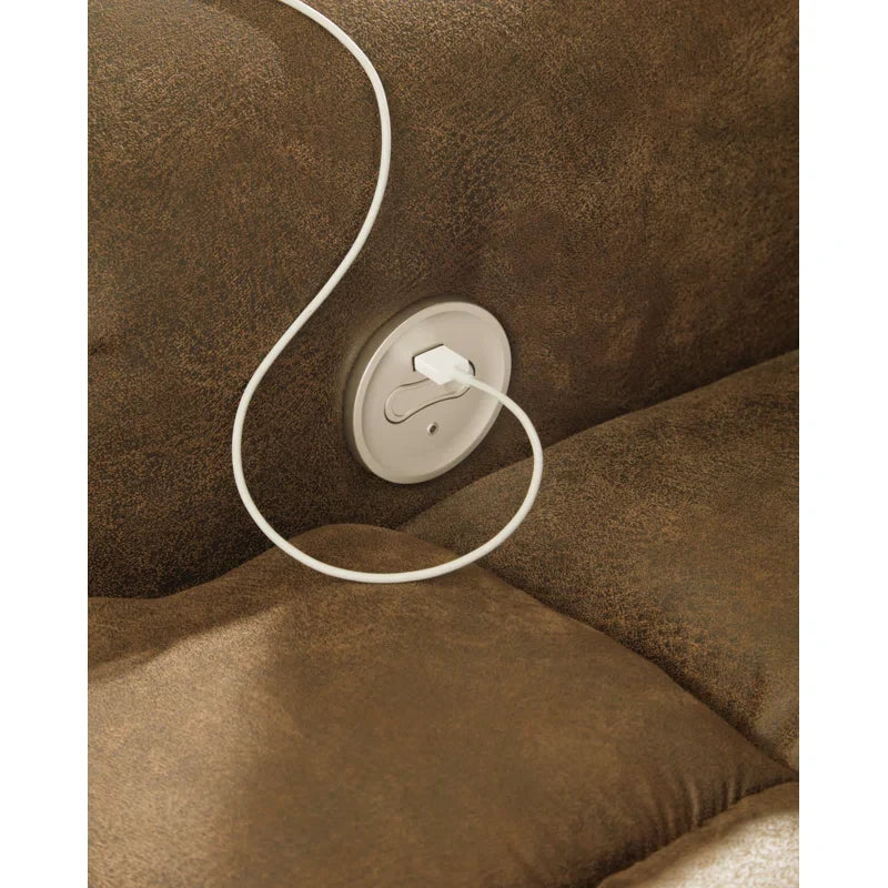 Geraldeen Faux Leather Power Recliner